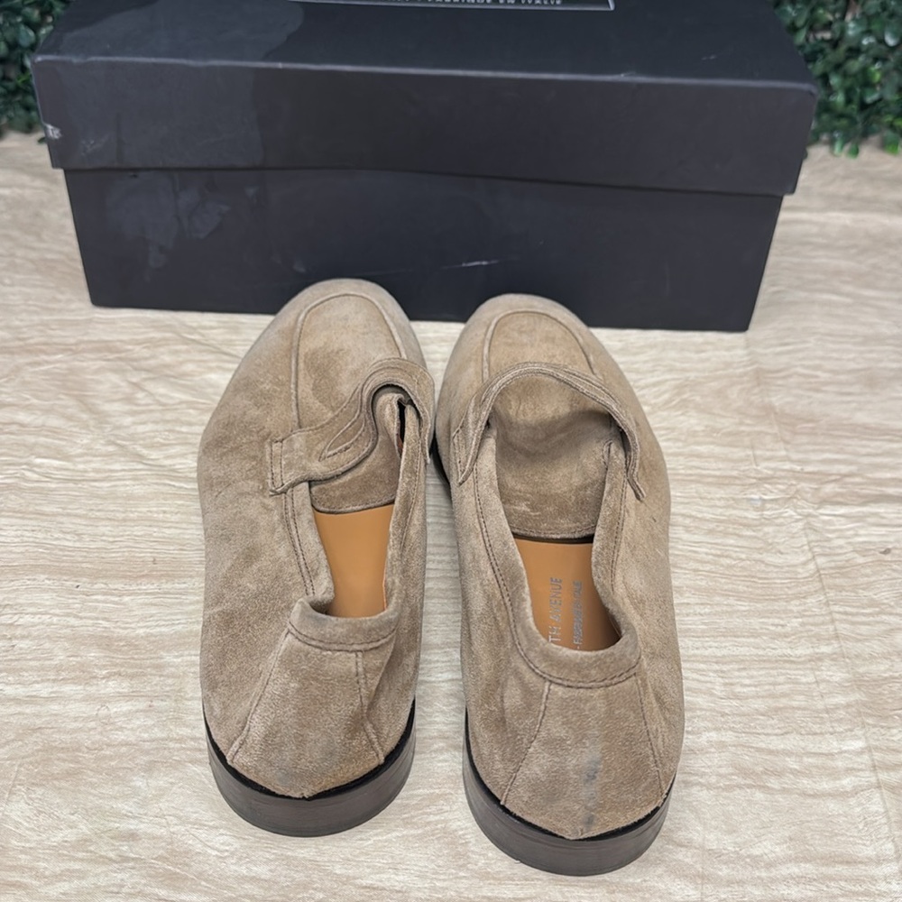 Saks Fifth Avenue Made in Italy Suede Penny Loafers - 7 - Picture 6 of 11